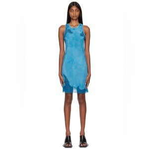 Eytys Blue Hailey Lace Sleeveless Sheath Dress, Worn Once